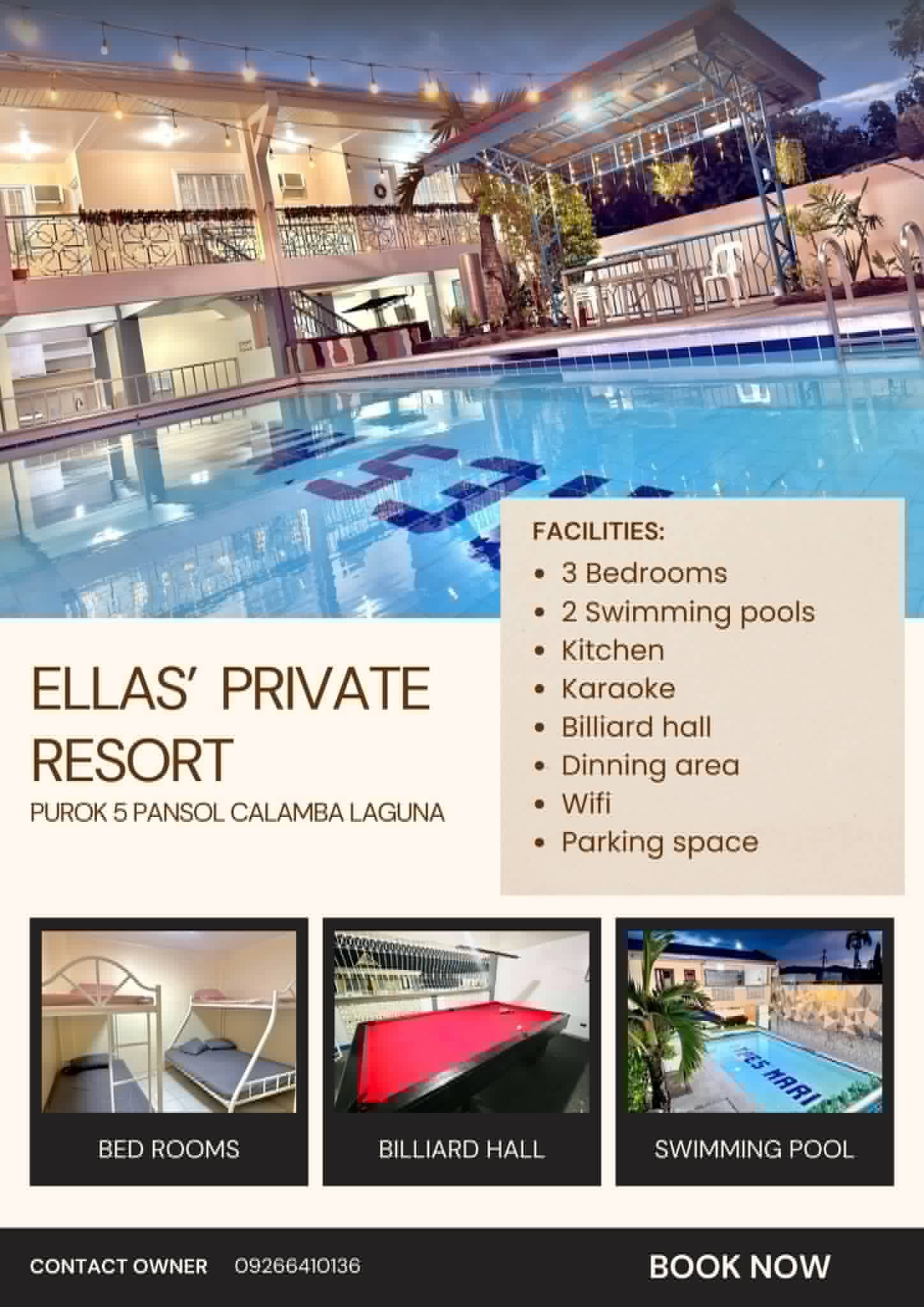 Private resort pool